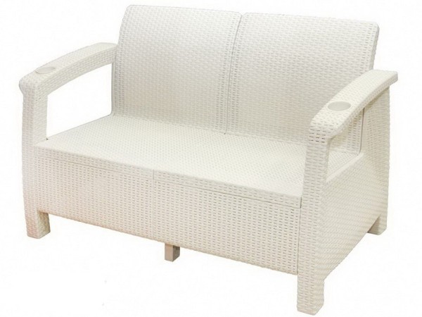 Двухместный диван Yalta Sofa Seаt белый купить в Дзержинске