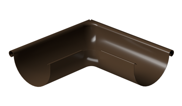 Угол внешний 90° D125 Döcke STAL PREMIUM Каштан, (RAL 8017) купить в Дзержинске