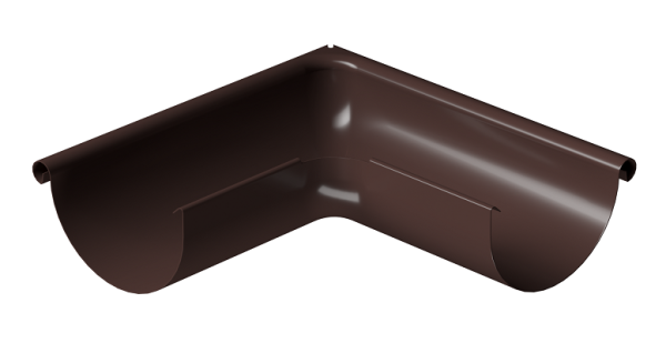 Угол внешний 90° D125 Döcke STAL PREMIUM Шоколад, (RAL 8019) купить в Дзержинске