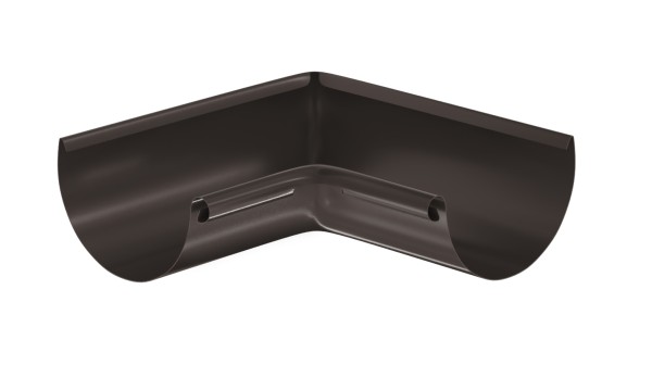 Водосток Aquasistem, система 125x90 - Угол желоба, внутренний 90° RR 32 Тёмно-Коричневый купить в Дзержинске