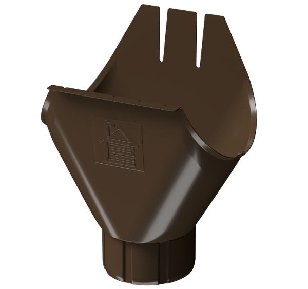 Воронка желоба D125 Döcke STAL PREMIUM Каштан, (RAL 8017) купить в Дзержинске