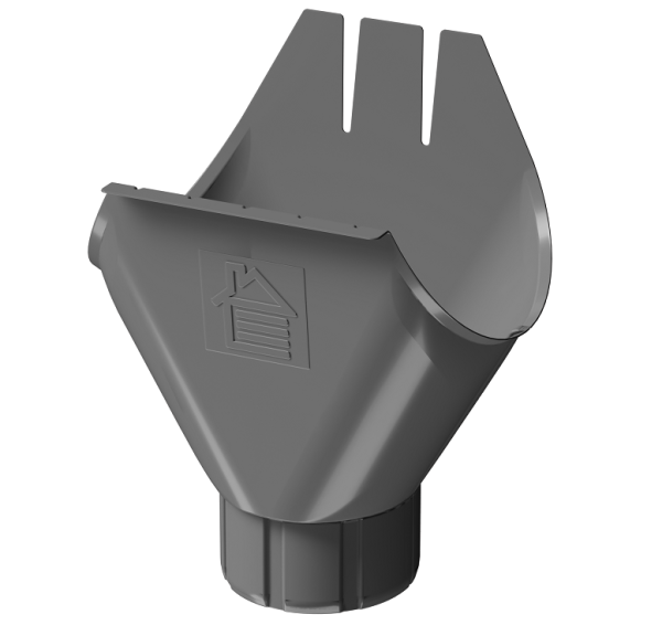 Воронка желоба D125 Döcke STAL PREMIUM Графит, (RAL 7024) купить в Дзержинске