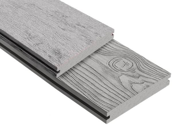 Террасная доска ДПК Outdoor 3D полнотелая STORM/OCEAN GREY серая микс купить в Дзержинске