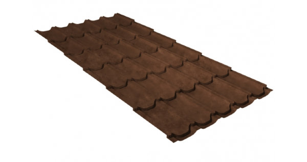 Металлочерепица квинта плюс 0,45 Safari Twincolor Brown купить в Дзержинске