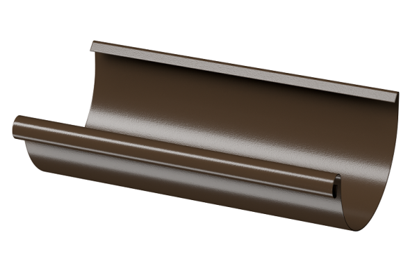 Желоб полукруглый D125 3 м Döcke STAL PREMIUM Каштан, (RAL 8017) купить в Дзержинске