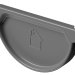 Заглушка желоба D125 Döcke STAL PREMIUM Графит, (RAL 7024) купить в Дзержинске