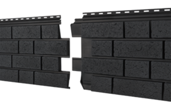 Фасадная панель Ю-пласт Стоун Хаус S-Lock Клинкер Нордик Графитовый купить в Дзержинске