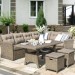 Комплект мебели AFINA плетеной из иск. ротанга AFM-307B Beige купить в Дзержинске