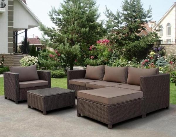 Комплект мебели AFINA плетеной из иск. ротанга YR821A Brown/Beige купить в Дзержинске