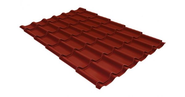 Металлочерепица классик 0,5 Satin RAL 3009 оксидно-красный купить в Дзержинске