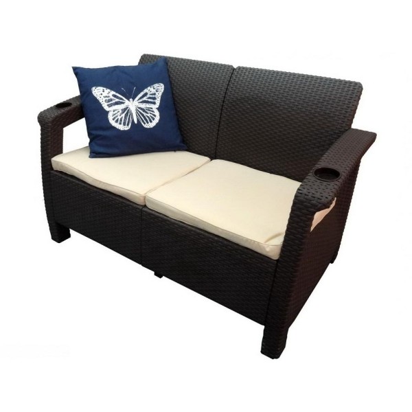 Двухместный диван Yalta Sofa Seаt венге купить в Дзержинске