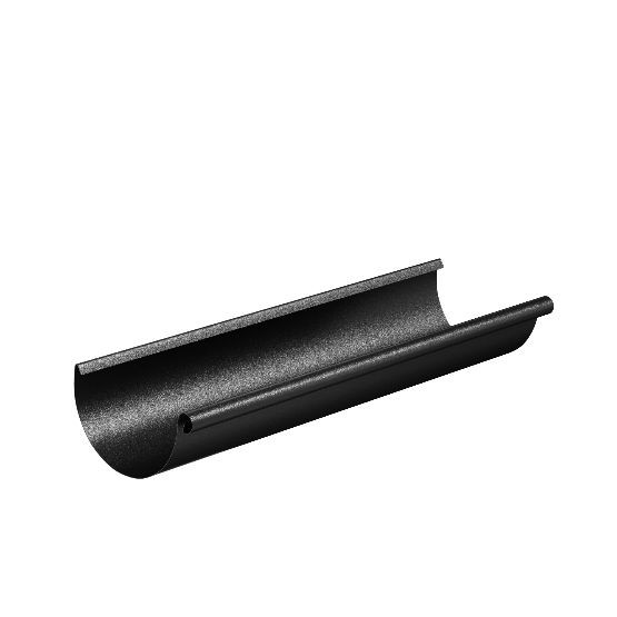 Водосток Aquasistem, система 125x90 - Водосточный желоб 3.00м RAL 9005 Чёрный купить в Дзержинске
