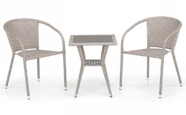 Комплект плетеной мебели AFINA из иск. ротанга T25C/Y137C-W85 Latte 2Pcs купить в Дзержинске