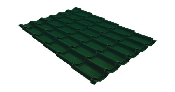 Металлочерепица классик 0,5 Satin RAL 6005 зеленый мох купить в Дзержинске