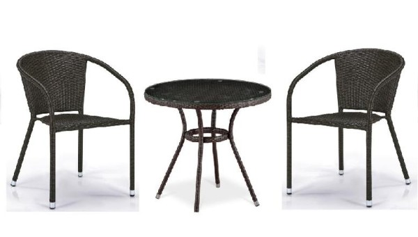 Комплект плетеной мебели AFINA из иск. ротанга Асоль-7 T282ANT/Y137C-W53 Brown 2Pcs купить в Дзержинске