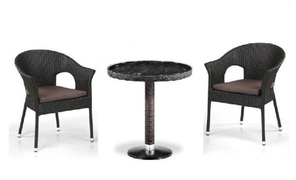 Комплект плетеной мебели AFINA из иск. ротанга T601/Y79A-W53 Brown 2Pcs купить в Дзержинске
