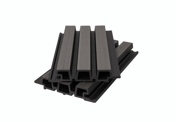 Фасадная панель брусковая двухцветная co-extrusion, grey dark купить в Дзержинске