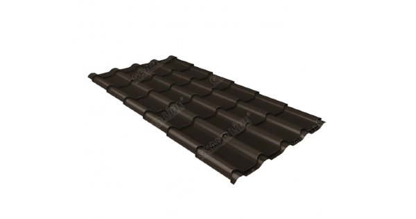 Металлочерепица камея 0,5 Satin RR 32 темно-коричневый купить в Дзержинске