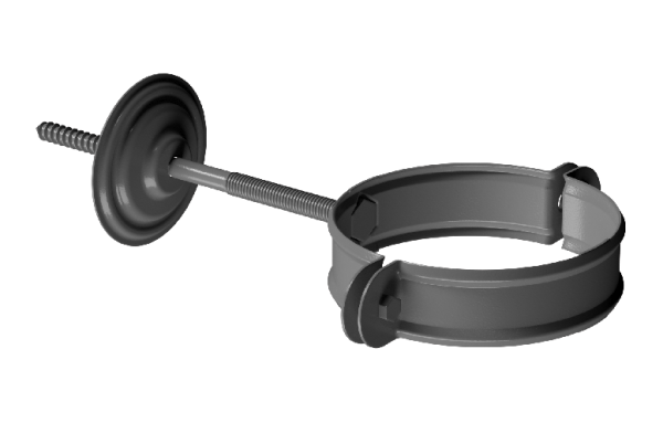 Хомут трубы D90 Döcke STAL PREMIUM Графит, (RAL 7024) купить в Дзержинске