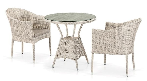 Комплект плетеной мебели AFINA из иск. ротанга T705ANT/Y350-W85 Latte 2Pcs купить в Дзержинске