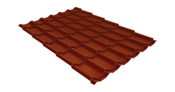 Металлочерепица классик 0,5 Satin RAL 8004 терракота купить в Дзержинске