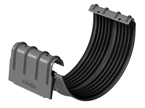 Соединитель желобов D125 Döcke STAL PREMIUM Графит, (RAL 7024) купить в Дзержинске