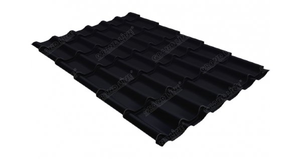 Металлочерепица классик 0,45 Drap RAL 9005 черный купить в Дзержинске