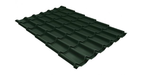 Металлочерепица классик 0,5 Satin RR 11 темно-зеленый купить в Дзержинске