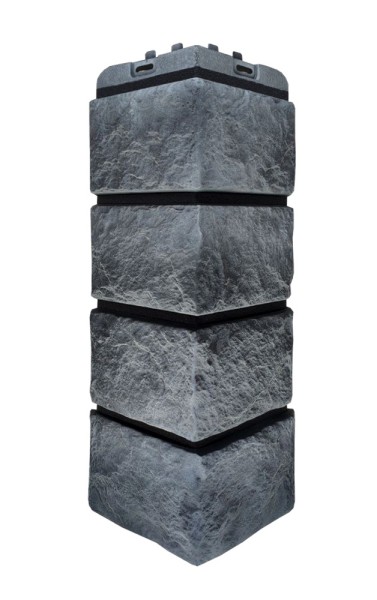 Угол наружный Grand Line Колотый Камень Антрацит, Шов чёрный купить в Дзержинске